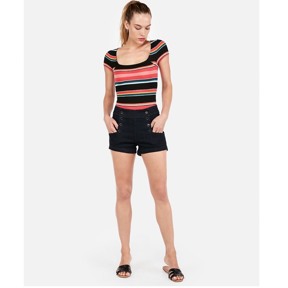Express High-Waisted Sailor Shorts